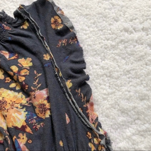 Free People Sam Floral Navy Top - Picture 5 of 9